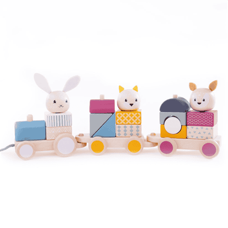 Bigjigs activiteitentrein met dieren FSC - Afbeelding 4