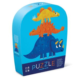 Crocodile Creek mini puzzel Dinosaurus vrienden – 12 stukjes