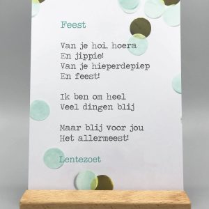 Gedicht Feest Lentezoet